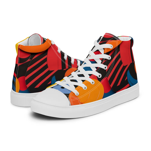 Abstract Geo — Men’s Canvas High Top · Signature