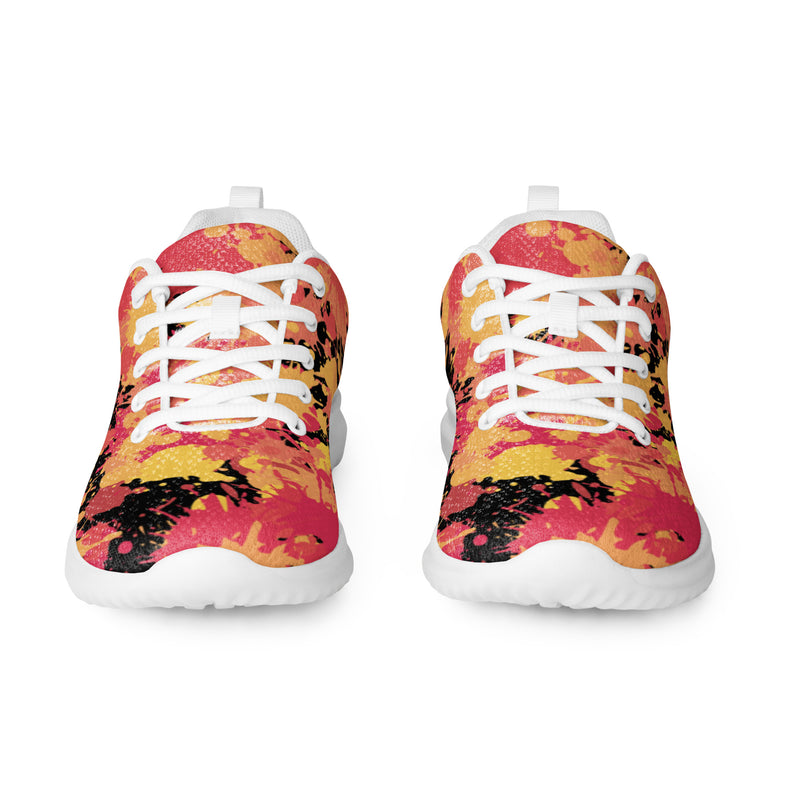 Cherry Blossom Athletic #1 - Front View | HA!LO Canvas Sneakers
