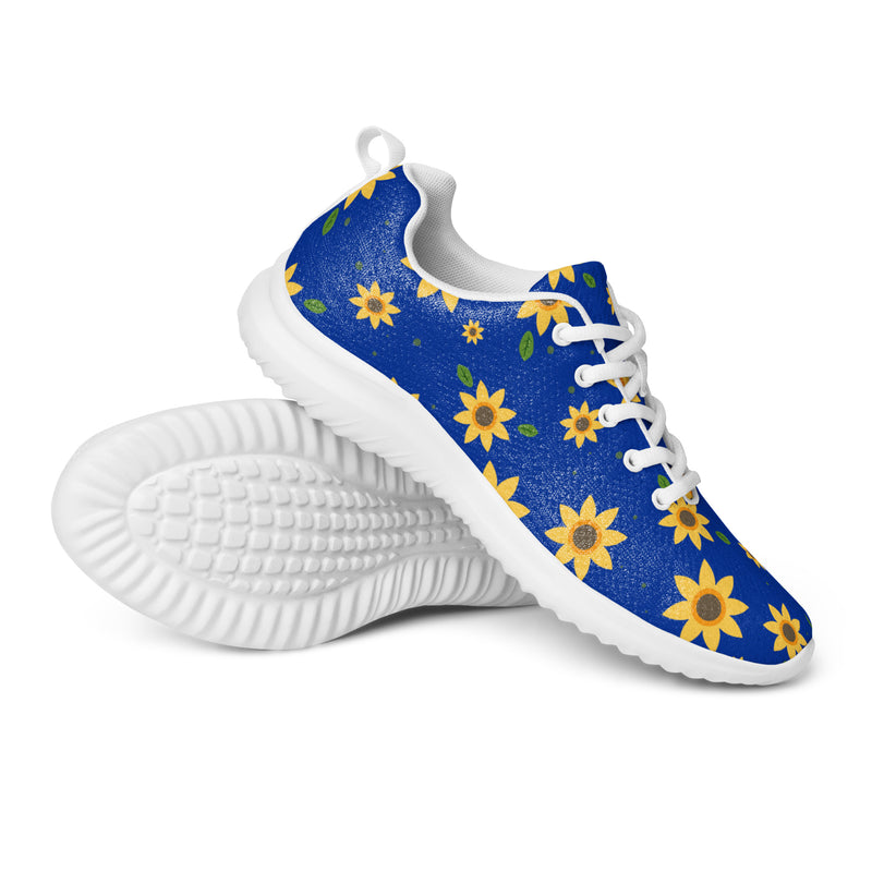 Sunflower Blue Athletic #3 - Canvas High Top Sneakers | HA!LO