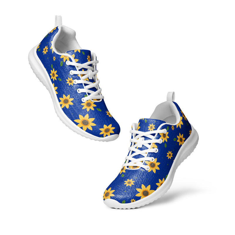 Sunflower Blue Athletic #3 - Top Down View | HA!LO Canvas Sneakers