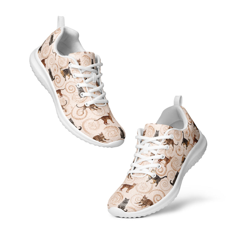 Boho Paw Print Athletic #8 - Top Down View | HA!LO Canvas Sneakers