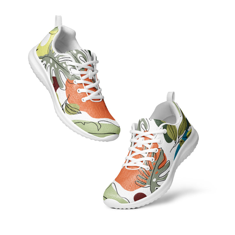 Tropical Fruit Athletic #10 - Top Down View | HA!LO Canvas Sneakers