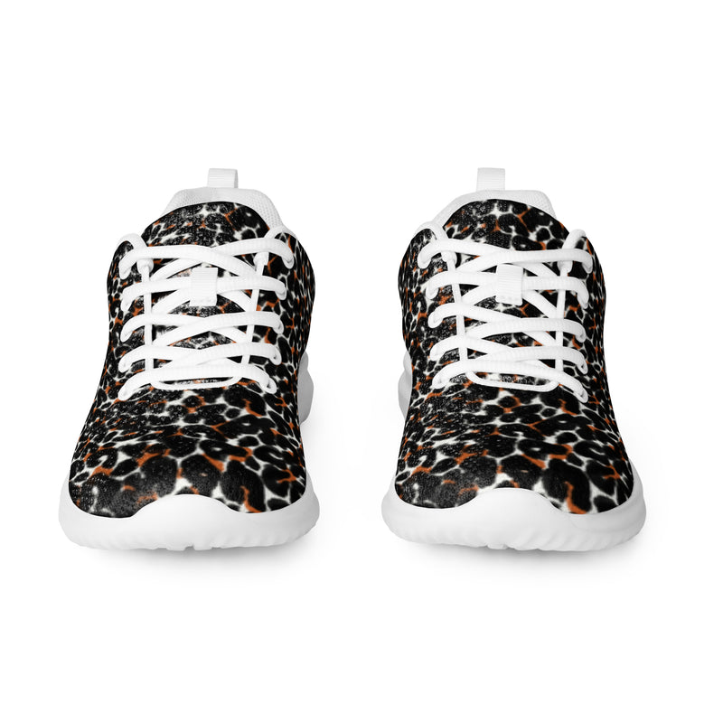Dark Ditsy Floral Athletic #12 - Front View | HA!LO Canvas Sneakers