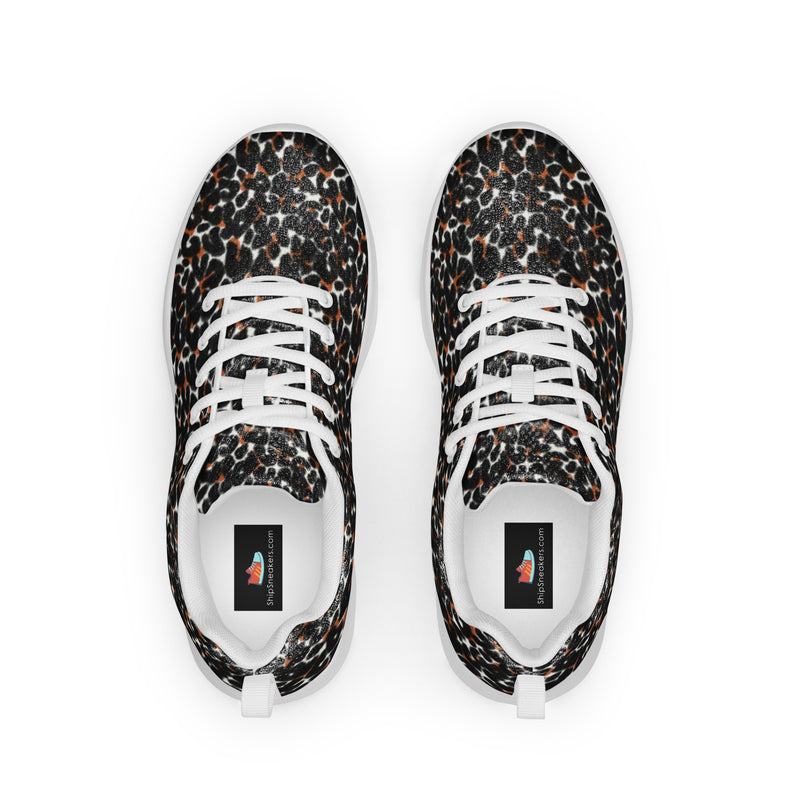 Dark Ditsy Floral Athletic #12 - Back View | HA!LO Canvas Sneakers