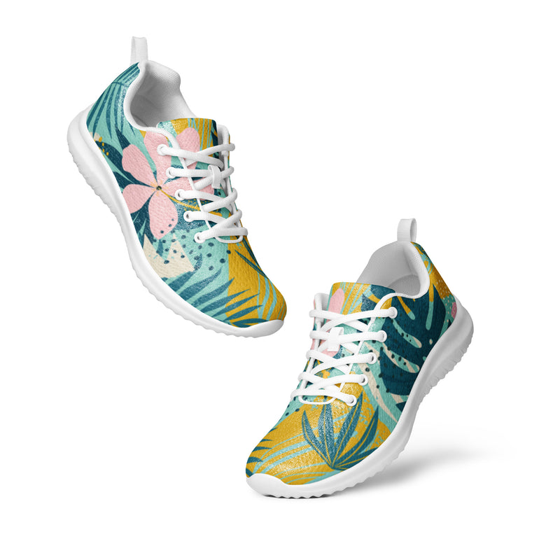 Tropical Wave Athletic #18 - Top Down View | HA!LO Canvas Sneakers