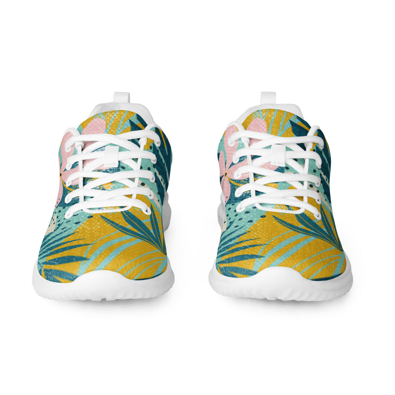 Tropical Wave Athletic #18 - Front View | HA!LO Canvas Sneakers