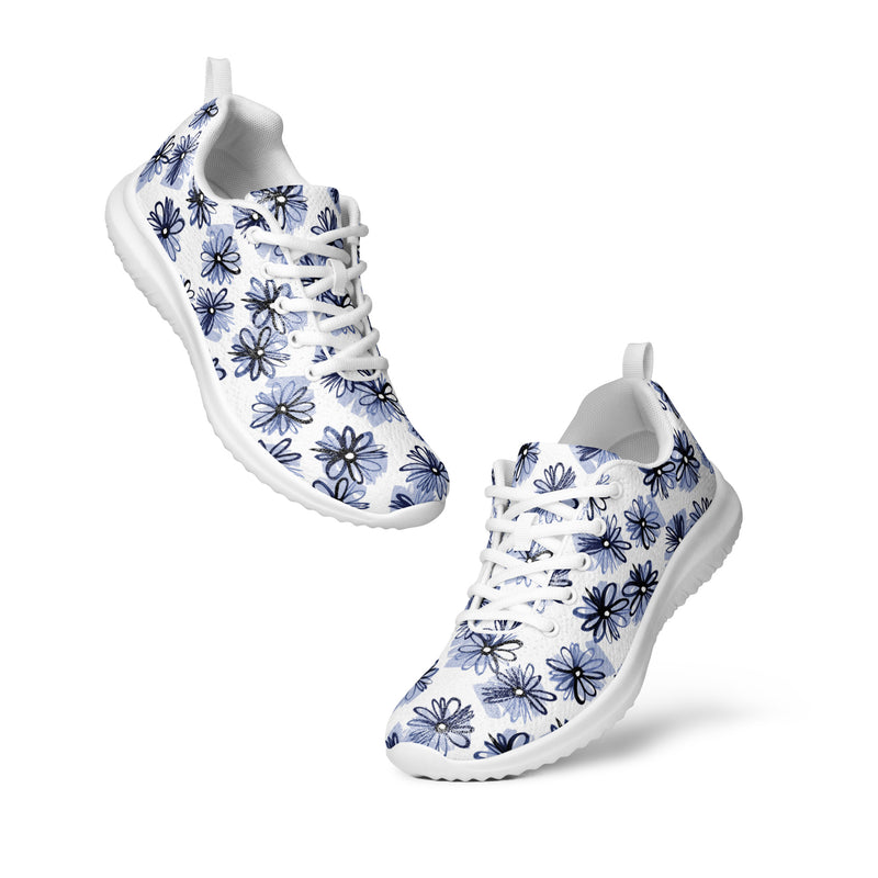 Blue Palm Athletic #21 - Top Down View | HA!LO Canvas Sneakers