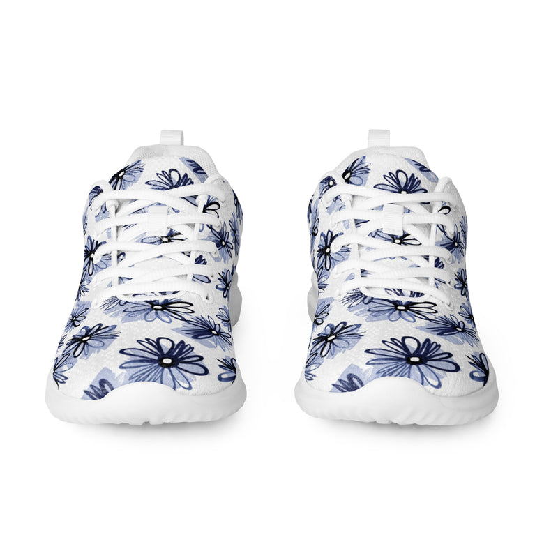 Blue Palm Athletic #21 - Front View | HA!LO Canvas Sneakers