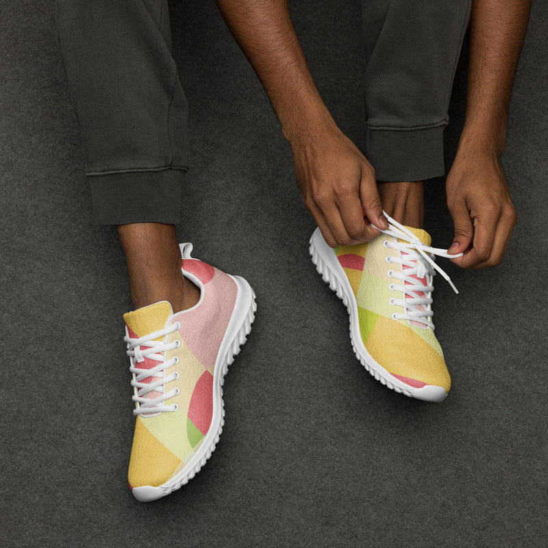 Sunset Gradient Athletic #28 - Opposite Side | HA!LO Canvas Sneakers