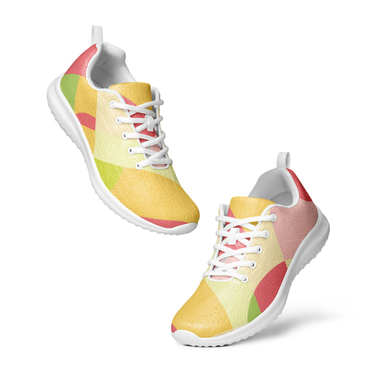 Sunset Gradient Athletic #28 - Top Down View | HA!LO Canvas Sneakers