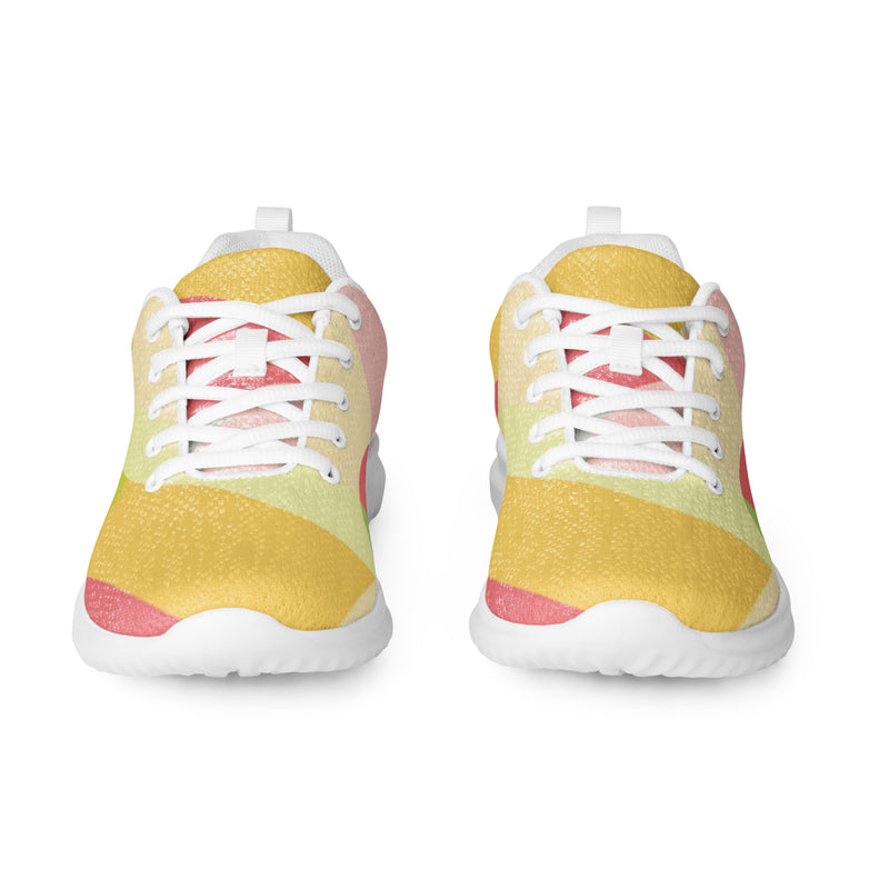 Sunset Gradient Athletic #28 - Front View | HA!LO Canvas Sneakers