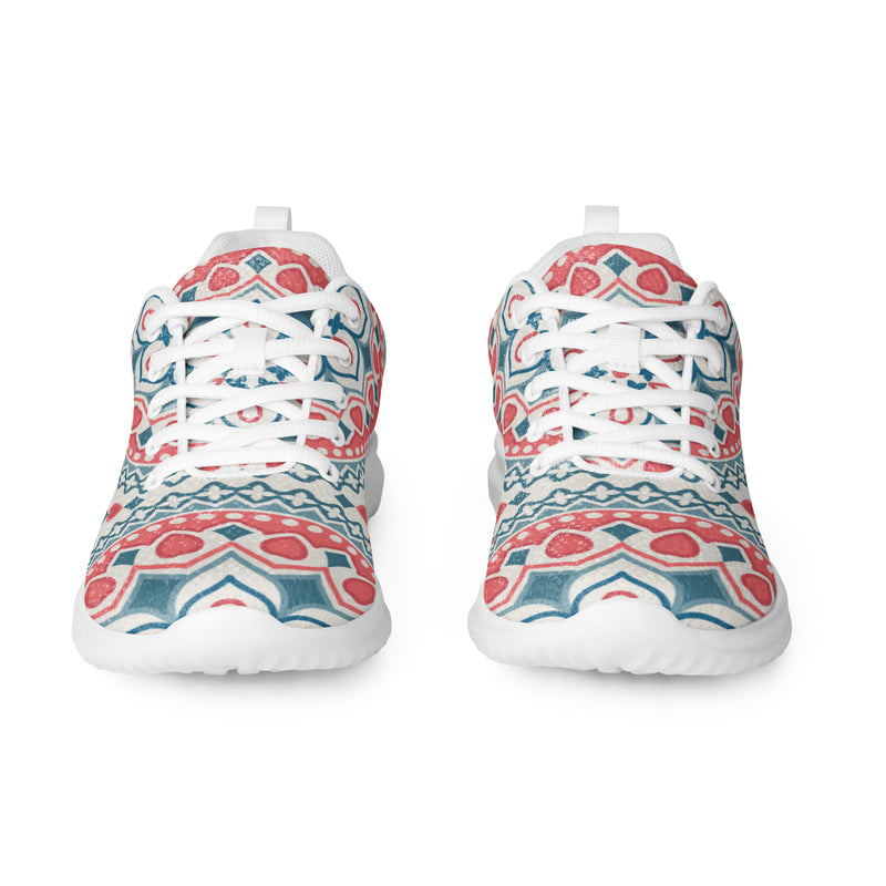 Boho Mandala Athletic #30 - Front View | HA!LO Canvas Sneakers