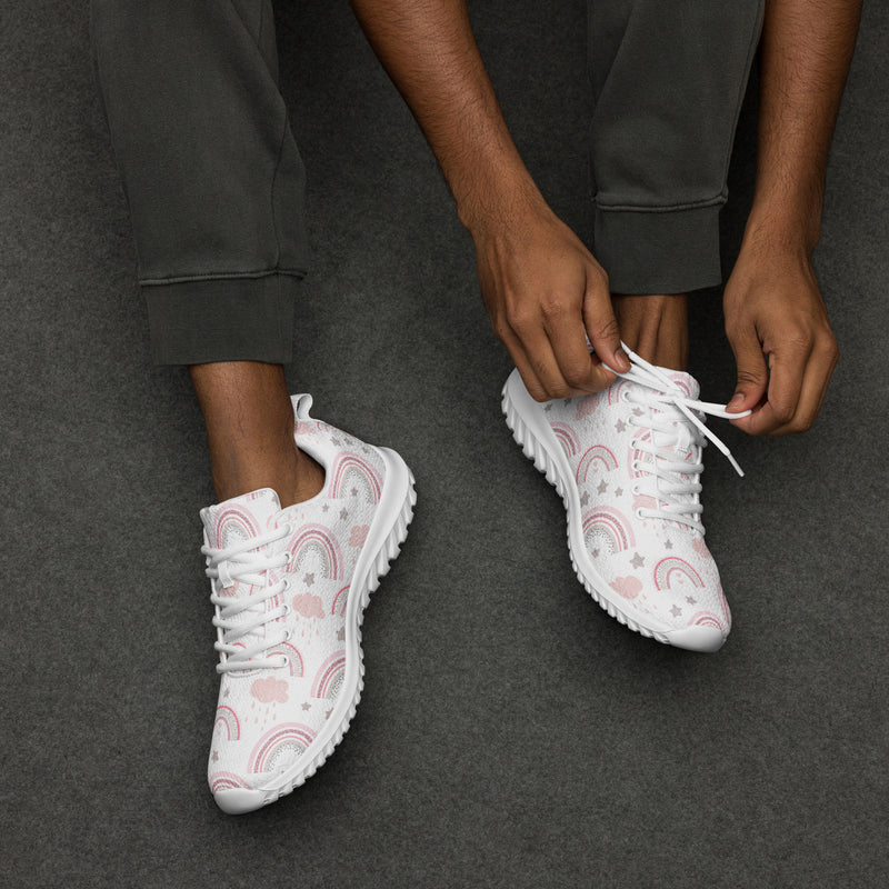 Pink Boho Arch Athletic #33 - Opposite Side | HA!LO Canvas Sneakers