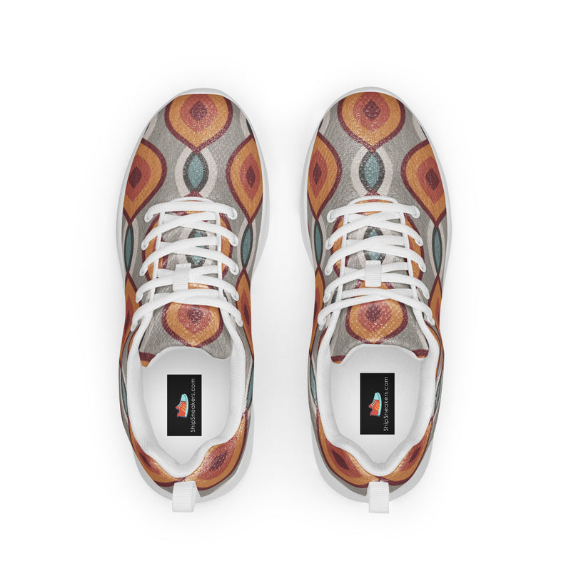 Retro Bubble Athletic #35 - Back View | HA!LO Canvas Sneakers