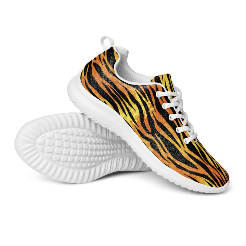 Tiger Print Athletic #36 - Canvas High Top Sneakers | HA!LO