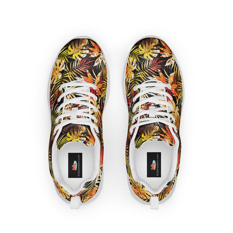 Tropical Paradise Athletic #39 - Back View | HA!LO Canvas Sneakers