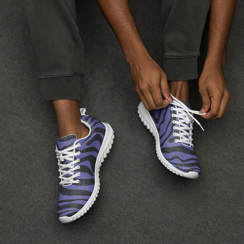 Purple Zebra Athletic #40 - Opposite Side | HA!LO Canvas Sneakers