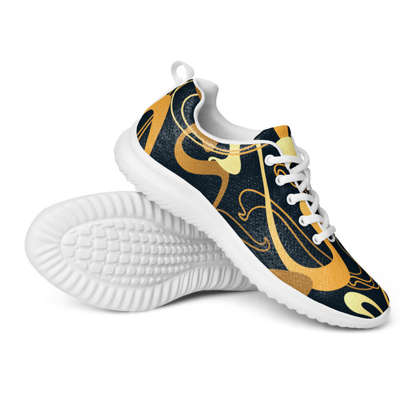 HA!LO Gold Baroque — Men's Canvas Athletic Sneaker