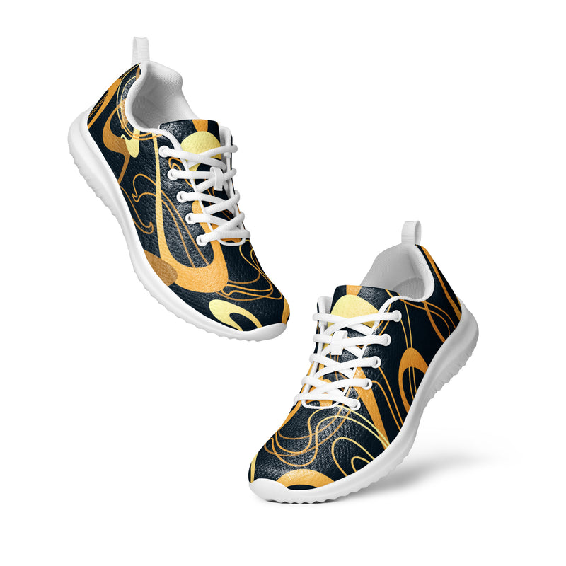 Gold Baroque Athletic #45 - Top Down View | HA!LO Canvas Sneakers