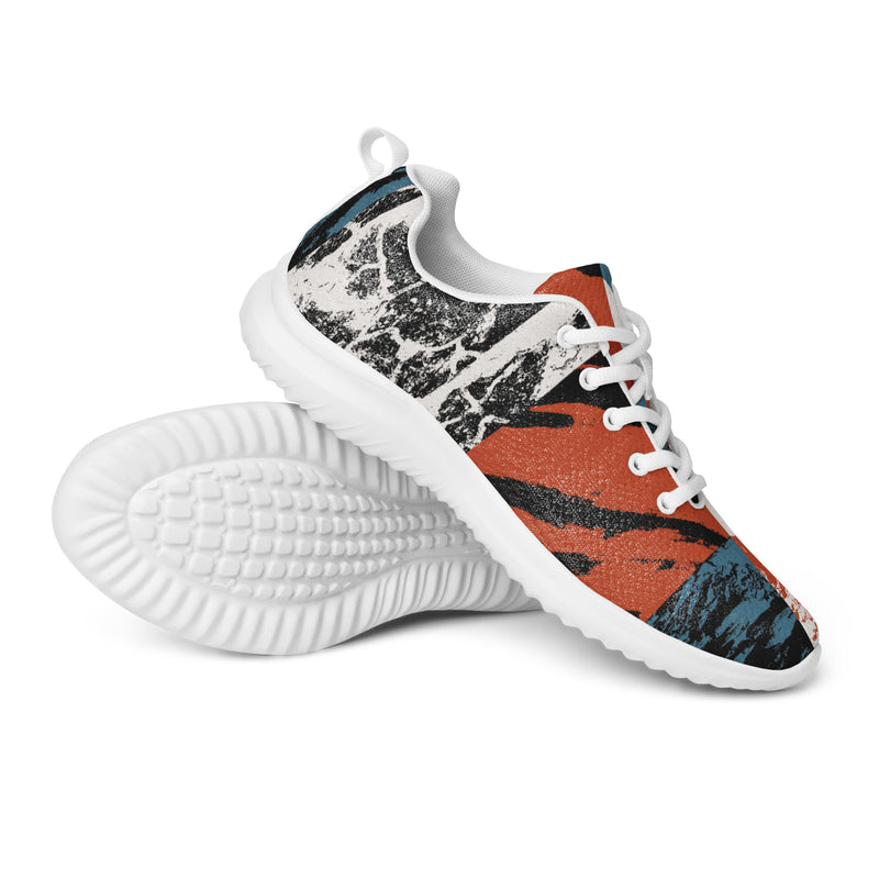 Abstract Collage Athletic #47 - Canvas High Top Sneakers | HA!LO
