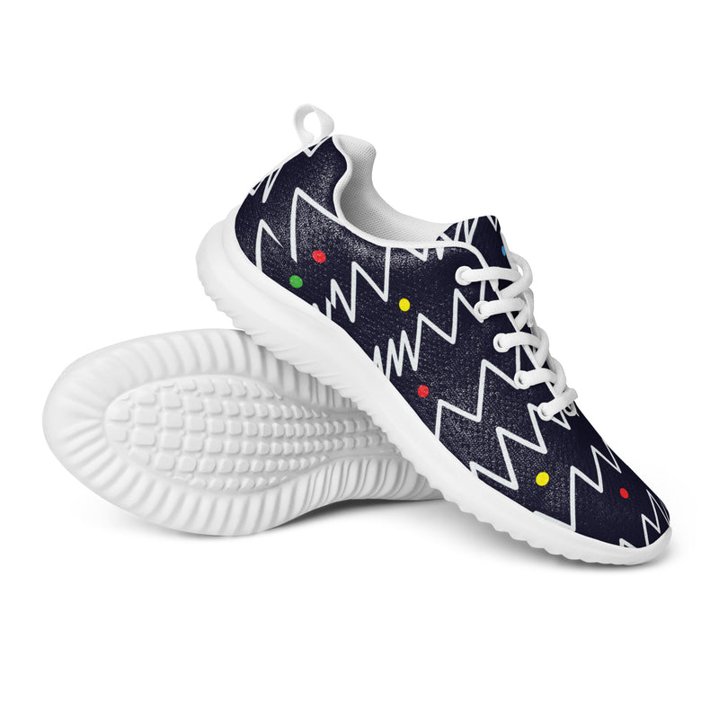 Navy Lightning Athletic #52 - Canvas High Top Sneakers | HA!LO
