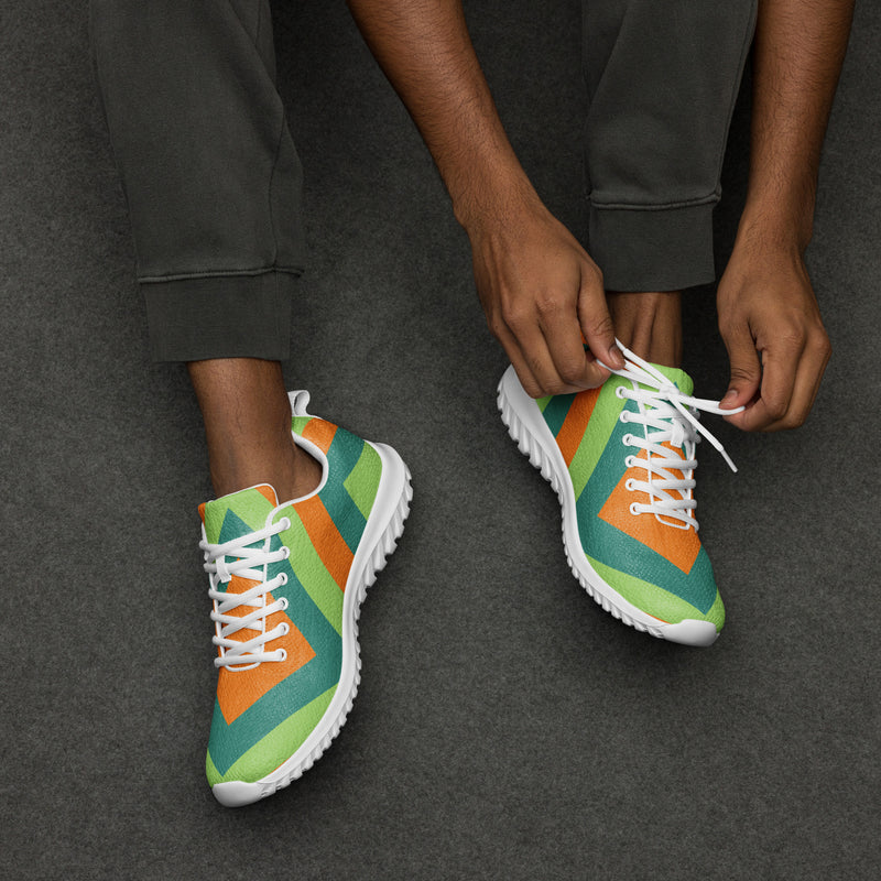 Citrus Block Athletic #54 - Opposite Side | HA!LO Canvas Sneakers