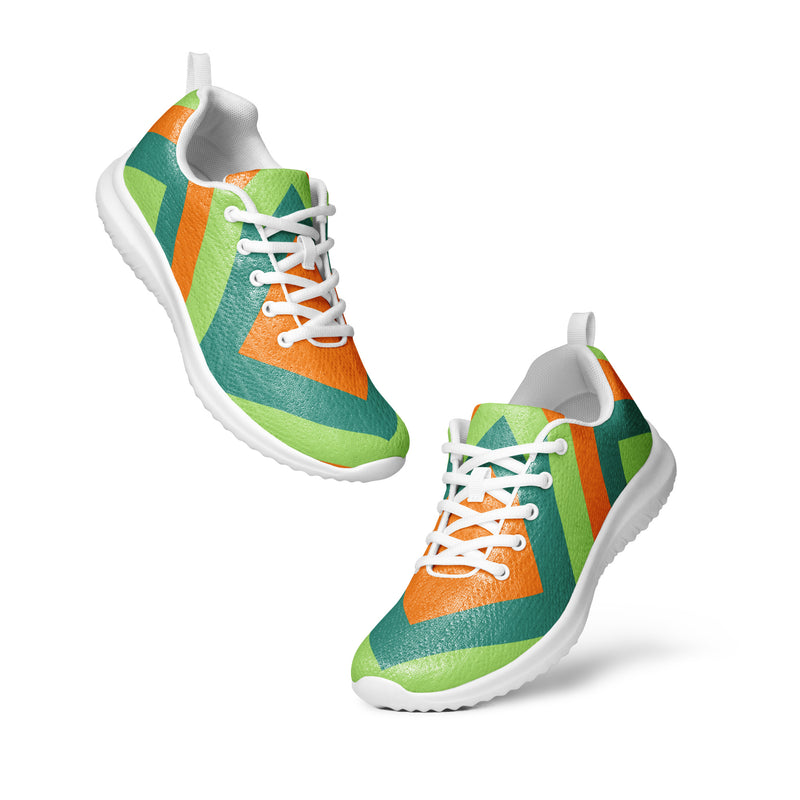 Citrus Block Athletic #54 - Top Down View | HA!LO Canvas Sneakers