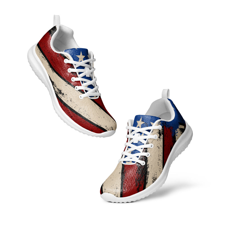 Vintage Americana Athletic #56 - Top Down View | HA!LO Canvas Sneakers