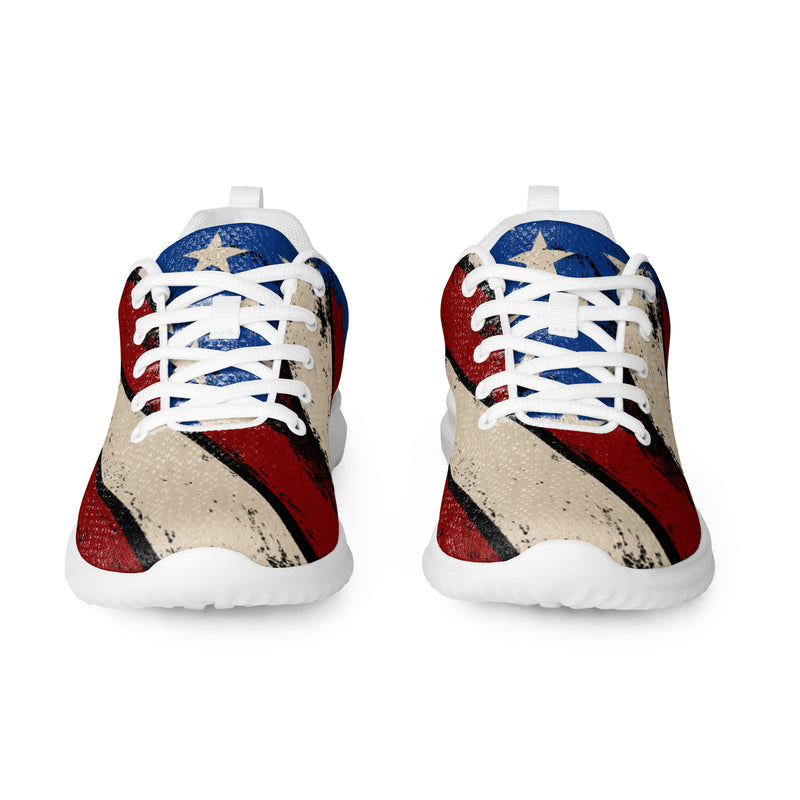 Vintage Americana Athletic #56 - Front View | HA!LO Canvas Sneakers