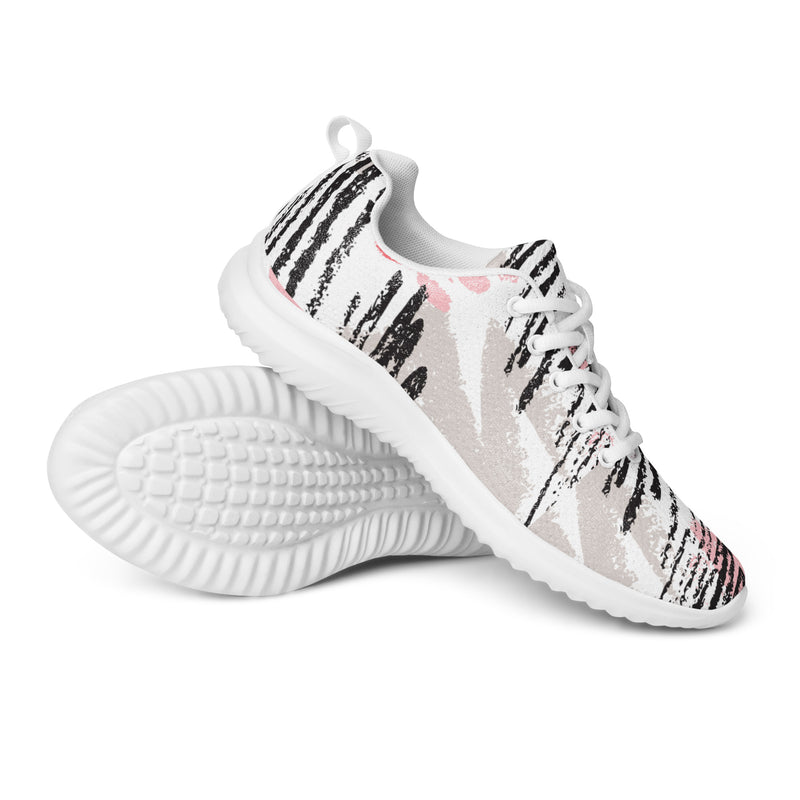 Abstract Brush Athletic #58 - Canvas High Top Sneakers | HA!LO