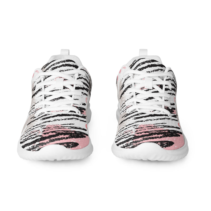 Abstract Brush Athletic #58 - Front View | HA!LO Canvas Sneakers