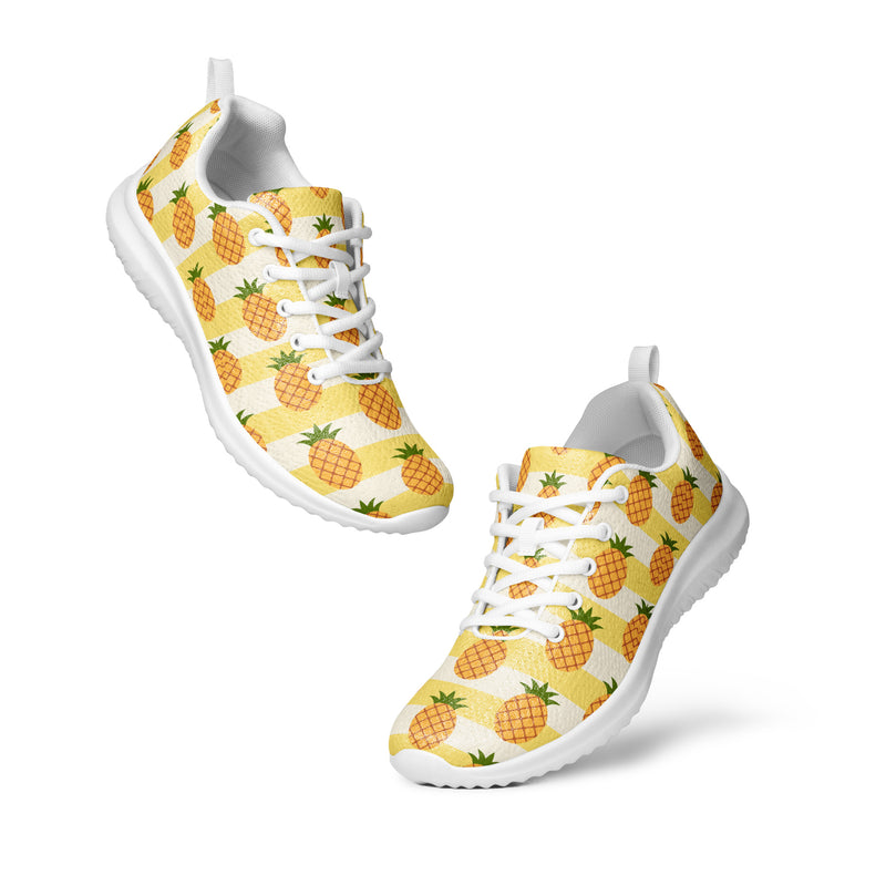 Pineapple Yellow Athletic #61 - Top Down View | HA!LO Canvas Sneakers