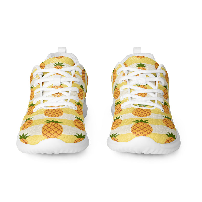 Pineapple Yellow Athletic #61 - Front View | HA!LO Canvas Sneakers