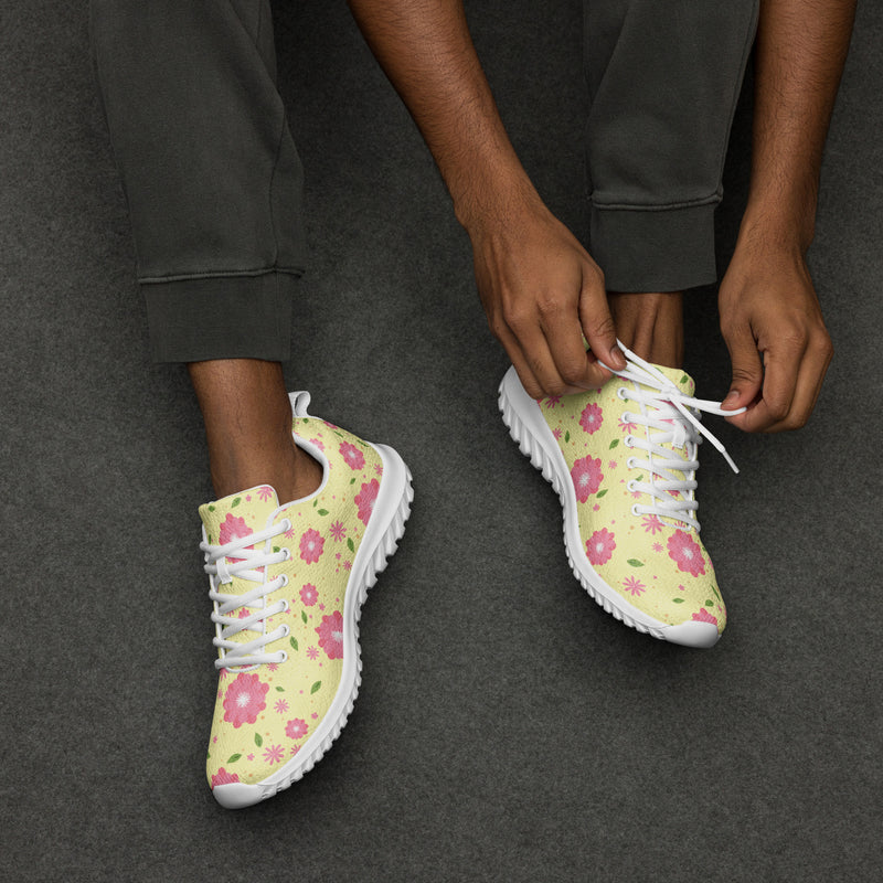 Yellow Daisy Athletic #62 - Opposite Side | HA!LO Canvas Sneakers