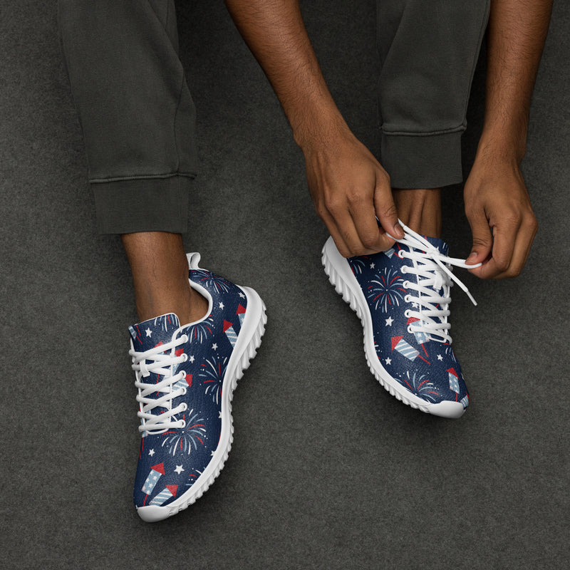 Firework Navy Athletic #70 - Opposite Side | HA!LO Canvas Sneakers