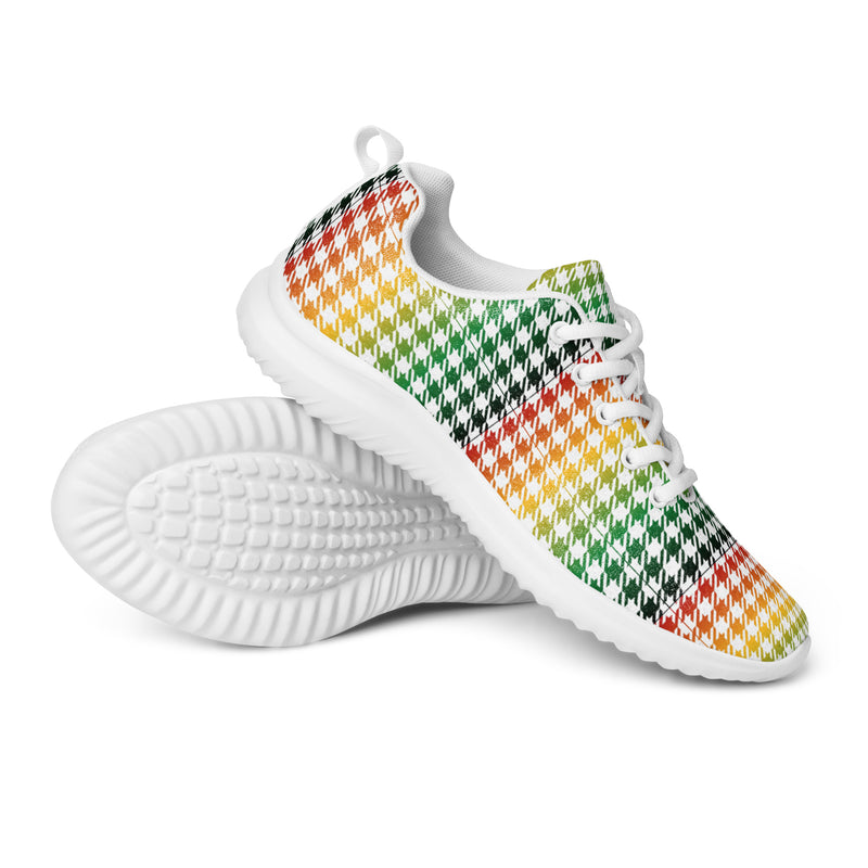 Rainbow Gingham Athletic #88 - Canvas High Top Sneakers | HA!LO
