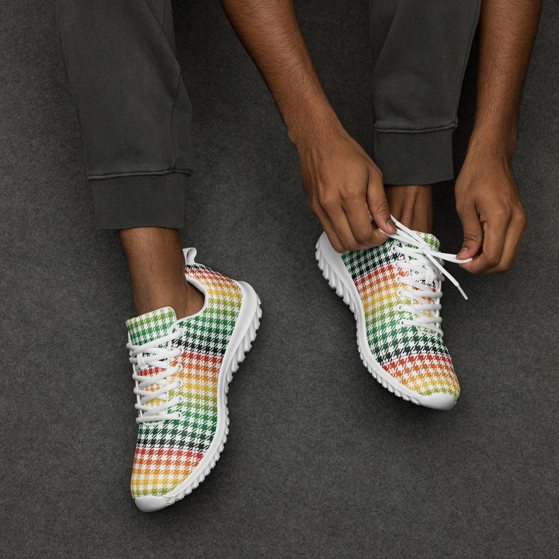 Rainbow Gingham Athletic #88 - Opposite Side | HA!LO Canvas Sneakers