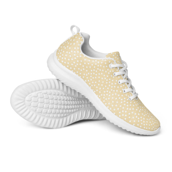 HA!LO Cream Tiny Dot — Men's Canvas Athletic Sneaker