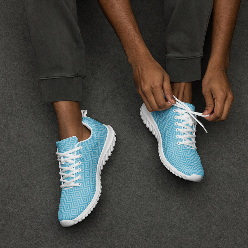 Sky Blue Weave Athletic #93 - Opposite Side | HA!LO Canvas Sneakers
