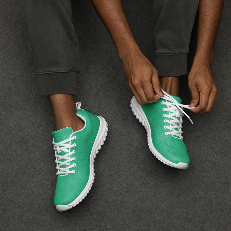 Emerald Solid Athletic #104 - Opposite Side | HA!LO Canvas Sneakers
