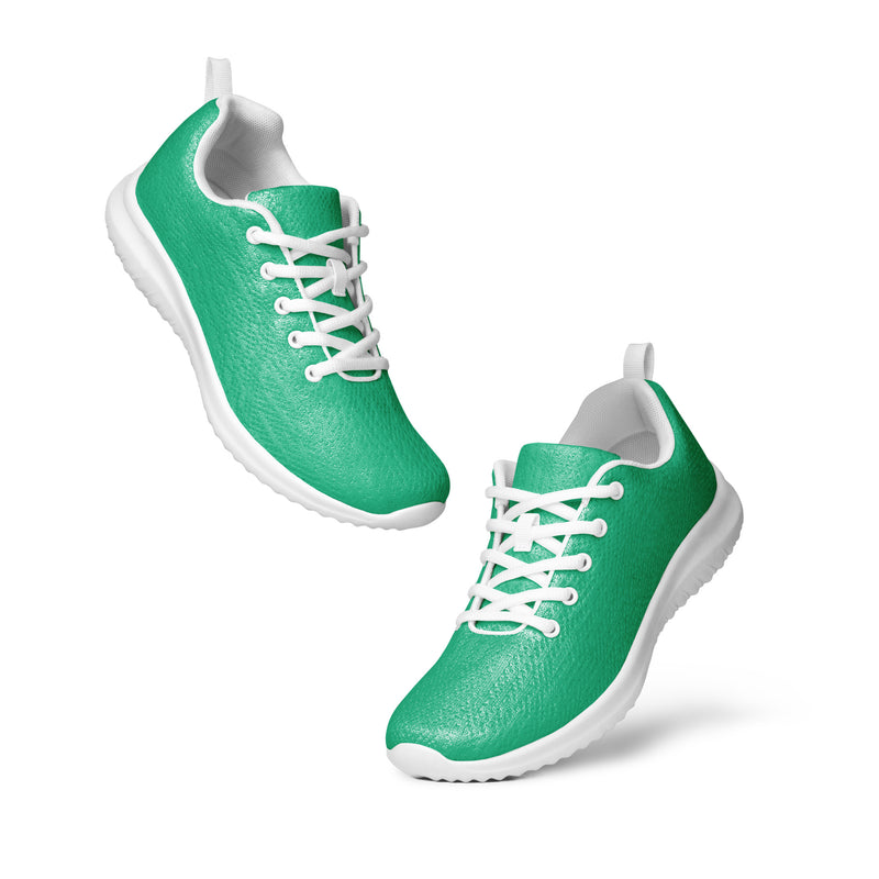 Emerald Solid Athletic #104 - Top Down View | HA!LO Canvas Sneakers