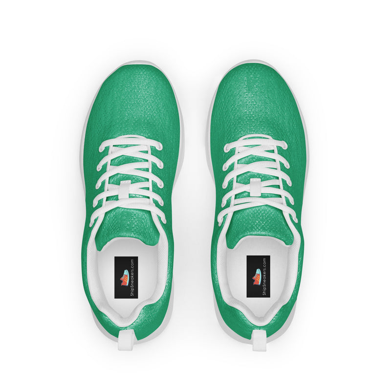Emerald Solid Athletic #104 - Back View | HA!LO Canvas Sneakers