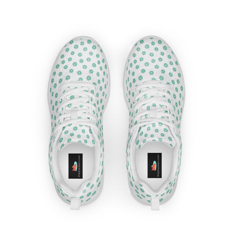 Mint Dot Small Athletic #115 - Back View | HA!LO Canvas Sneakers