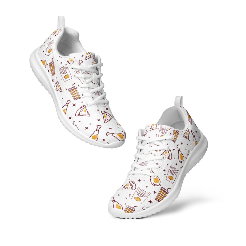 Pizza Doodle Athletic #126 - Top Down View | HA!LO Canvas Sneakers