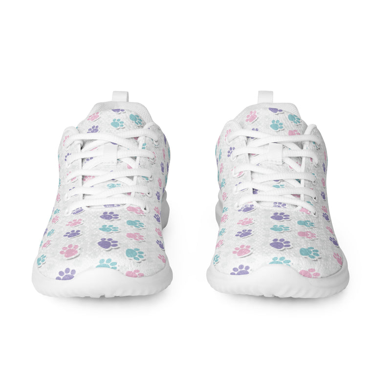 Rainbow Dot Athletic #132 - Front View | HA!LO Canvas Sneakers