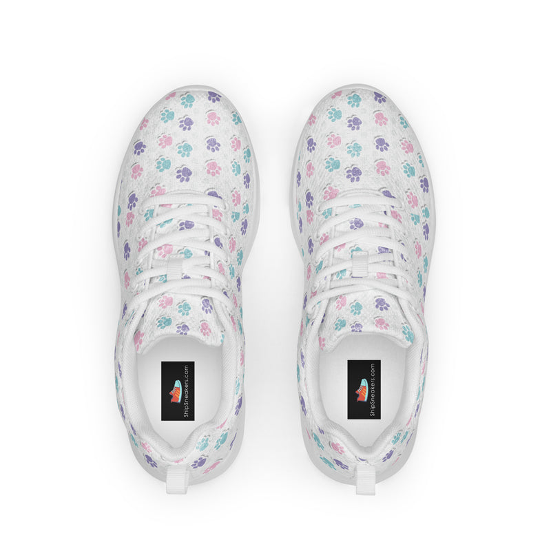 Rainbow Dot Athletic #132 - Back View | HA!LO Canvas Sneakers