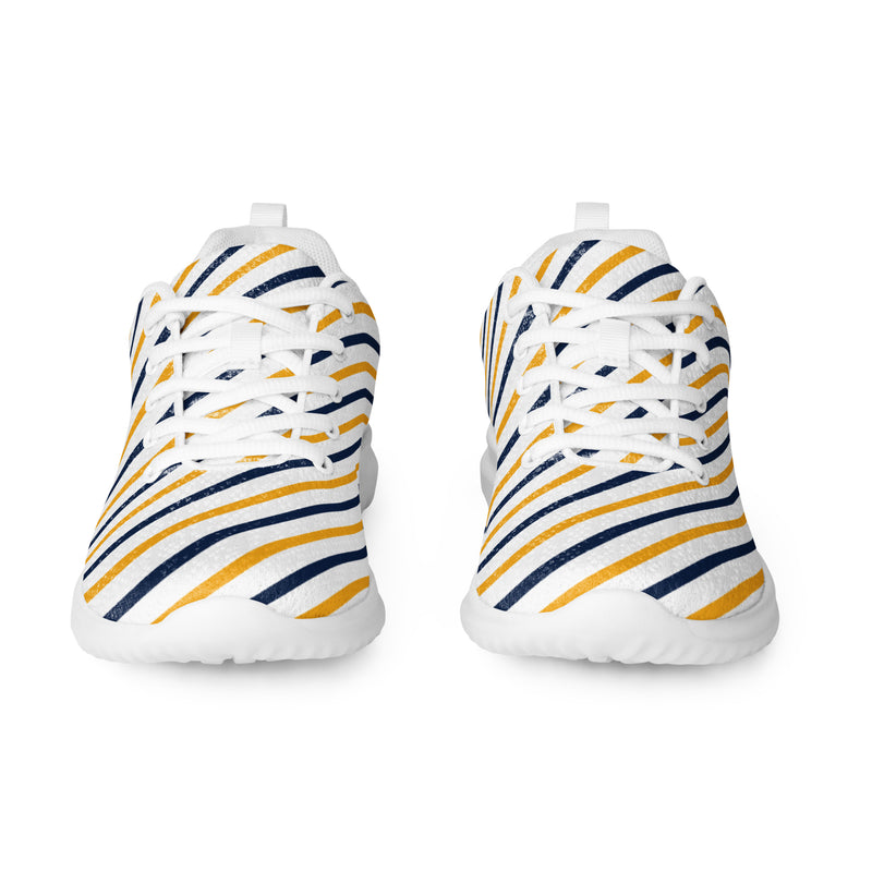Pastel Polka Dot Athletic #140 - Front View | HA!LO Canvas Sneakers
