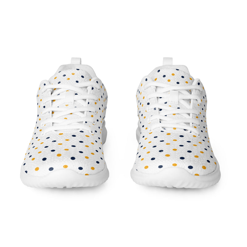 Colorful Mini Dot Athletic #141 - Front View | HA!LO Canvas Sneakers