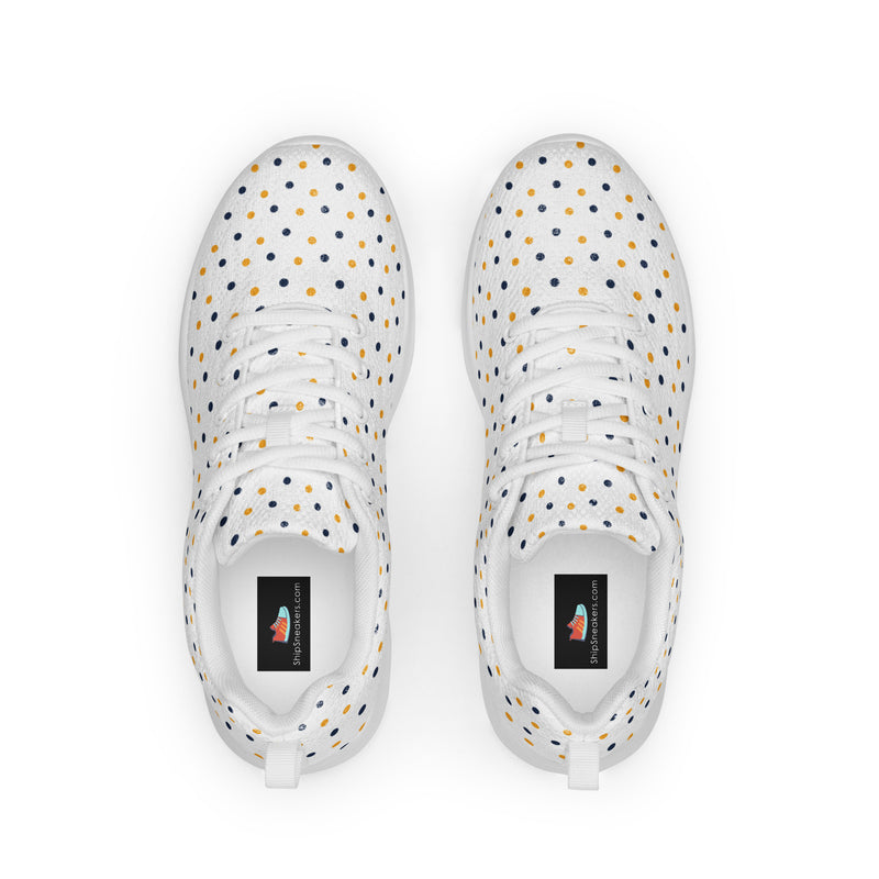 Colorful Mini Dot Athletic #141 - Back View | HA!LO Canvas Sneakers