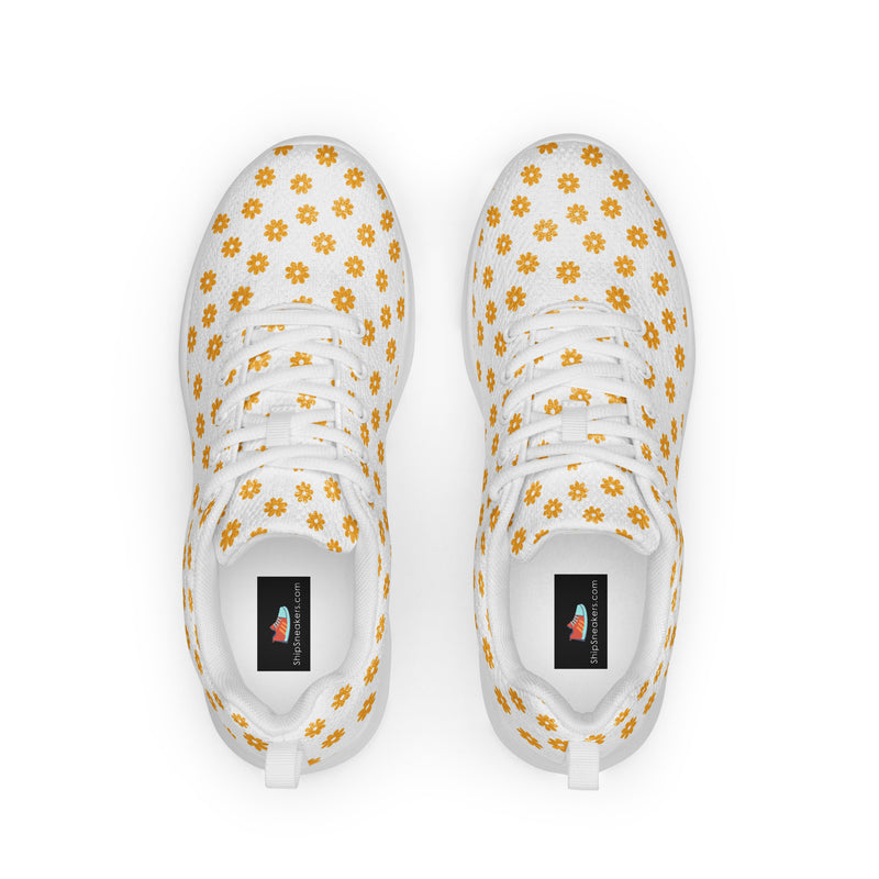Sunshine Dot Athletic #145 - Back View | HA!LO Canvas Sneakers